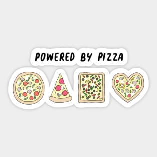 Powered By Pizza Sticker